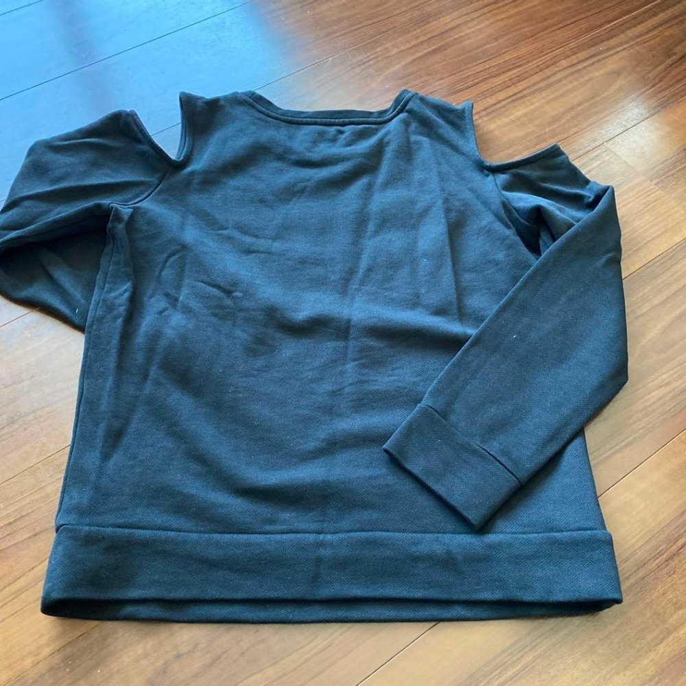 Balmain Black Cold-shoulder Top - Picture 4 of 8